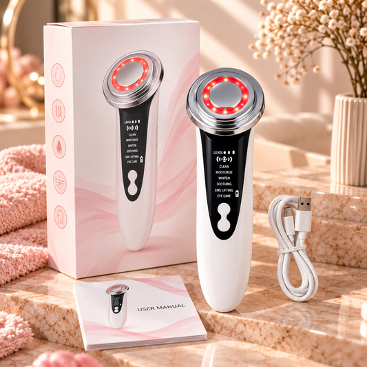 Zelvaria™ SkinLift Pro | Masajeador Facial Multifunción 6 en 1