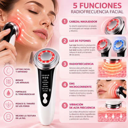 Zelvaria™ SkinLift Pro | Masajeador Facial Multifunción 6 en 1